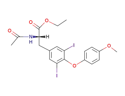 N-acetyl-O-(4-methoxyphenyl)-3,5-diiodo-L-tyrosine ethyl ester