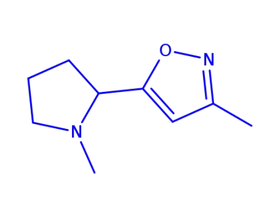 3-methyl-5-(1-methyl-2(S)-pyrrolidinyl)-isoxazole